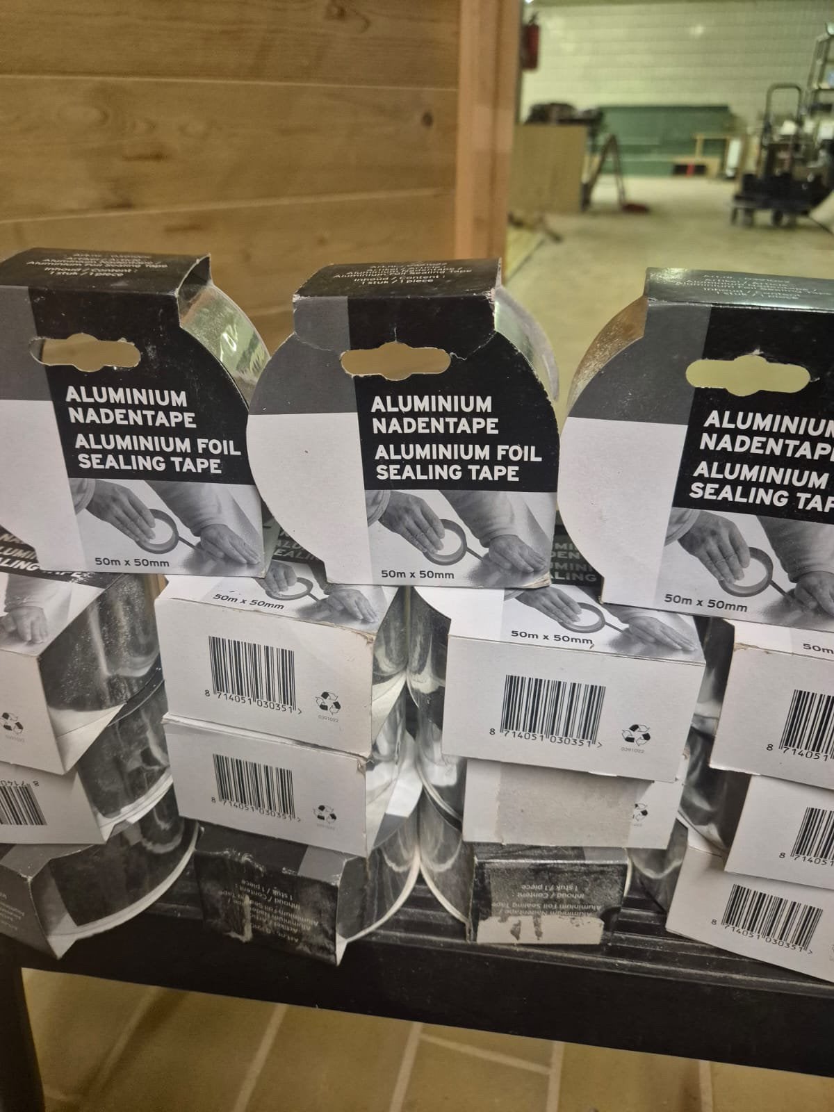 Aluminium sealing tape 50 mm x 50 m – nieuw, Minder dan 4 cm, Overige materialen, Ophalen of Verzenden, Zo goed als nieuw