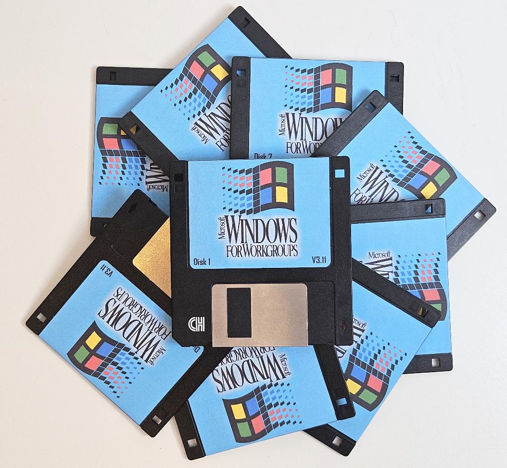 MS-DOS Installatie Diskettes Windows 3.11 For Workgroups, Ophalen of Verzenden, Microsoft