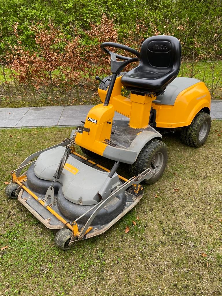 Stiga park silent te koop! Honda v-twin!, Tuin en Terras, Ophalen of Verzenden, Gebruikt, Mulchfunctie, 90 tot 120 cm