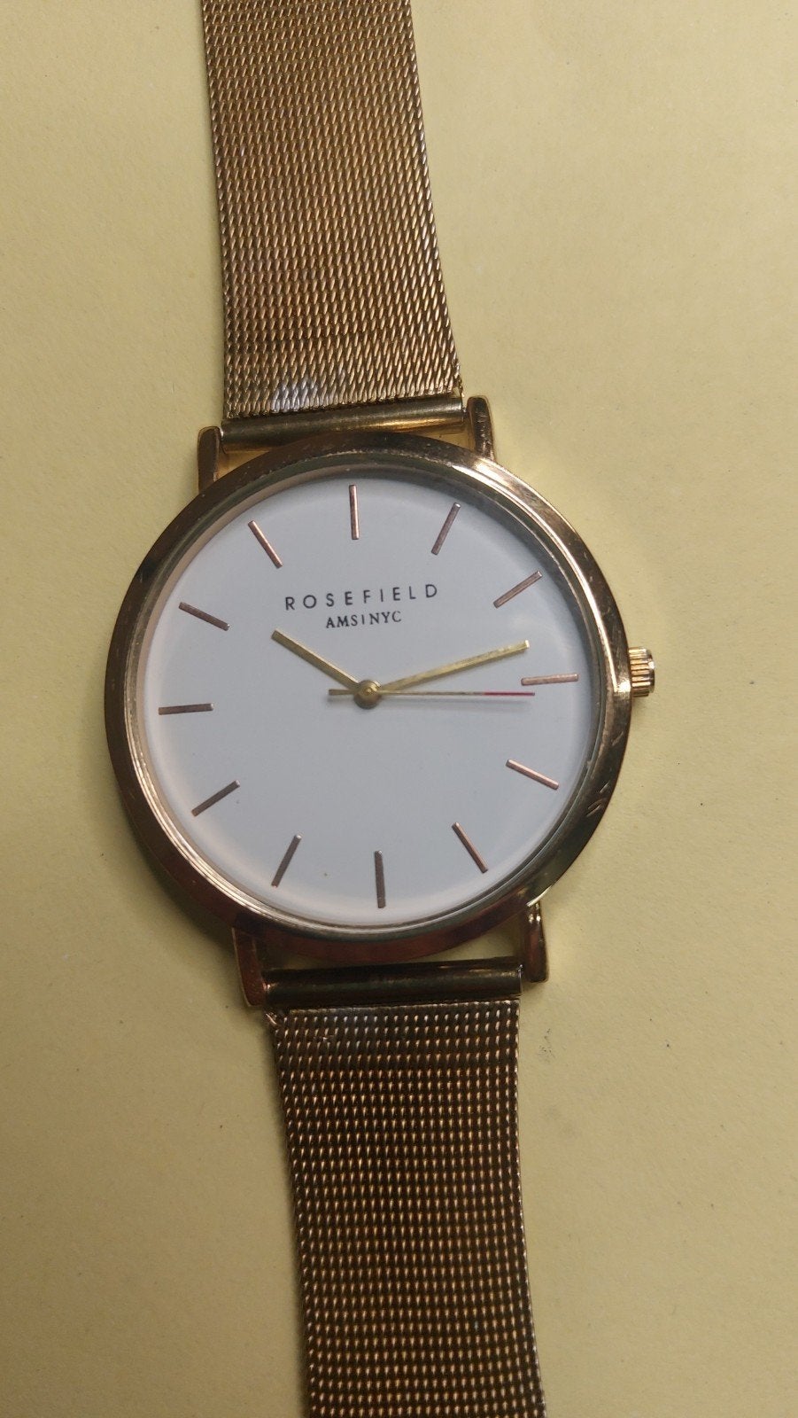 Rosefield horloge., Verzenden, Zo goed als nieuw, Staal, Overige merken