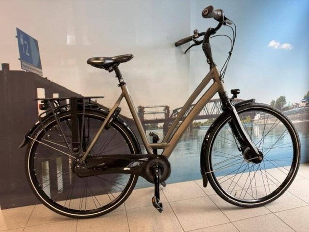 Gazelle CHAMONIX C8 L57 Stone brown T8 Mat 8 versn., Fietsen en Brommers, Gebruikt, Versnellingen, Gazelle, 56 cm of meer