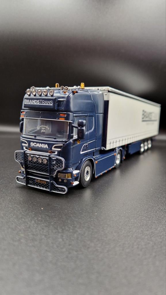 Wsi | Brands Trans - Scania, Hobby en Vrije tijd, Modelauto's | 1:50, Ophalen of Verzenden, Zo goed als nieuw, Bus of Vrachtwagen