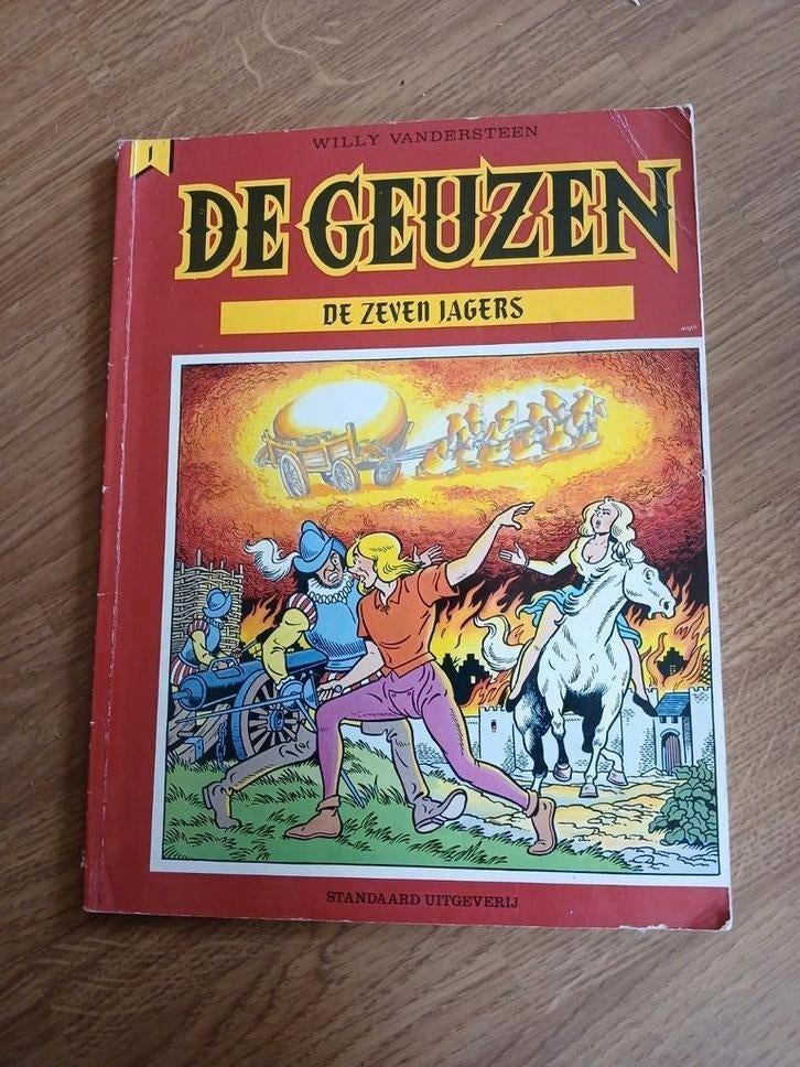 De Geuzen - De zeven jagers nr.1 Willy Vandersteen, Boeken, Gelezen, Willy Vandersteen, Eén stripboek, Ophalen of Verzenden