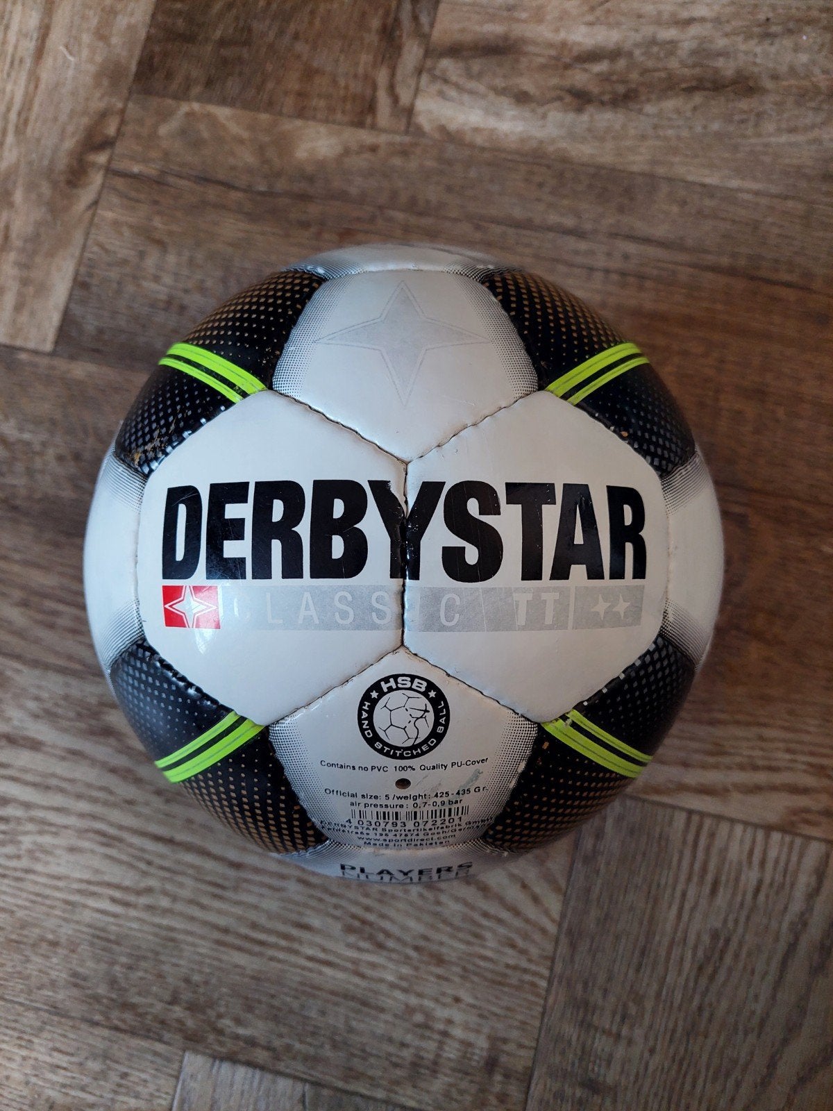 Derbystar Classic TT Voetbal - Maat 5, Maat XL, Ophalen of Verzenden, Gebruikt, Bal
