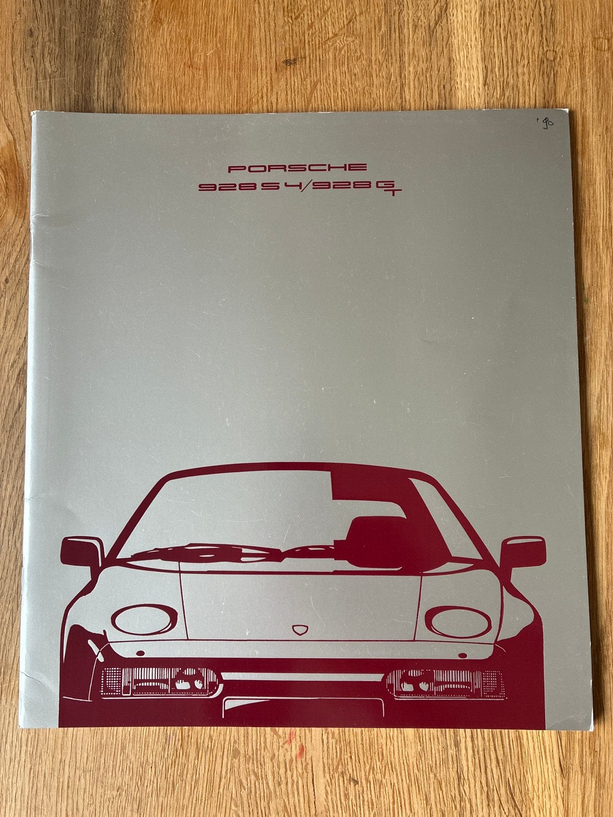 Porsche 928 brochure 8/89, Verzenden, Zo goed als nieuw, Porsche