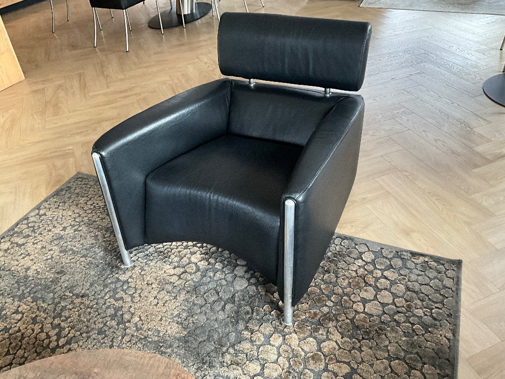 Leolux Oblomov lederen fauteuil, Huis en Inrichting, Ophalen, Modern design, Gebruikt, 75 tot 100 cm