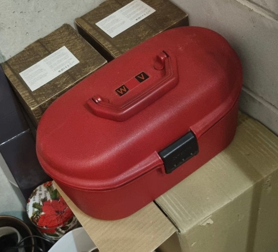 Samsonite beauty case rood, Ophalen, Gebruikt, Rood, Hardcase