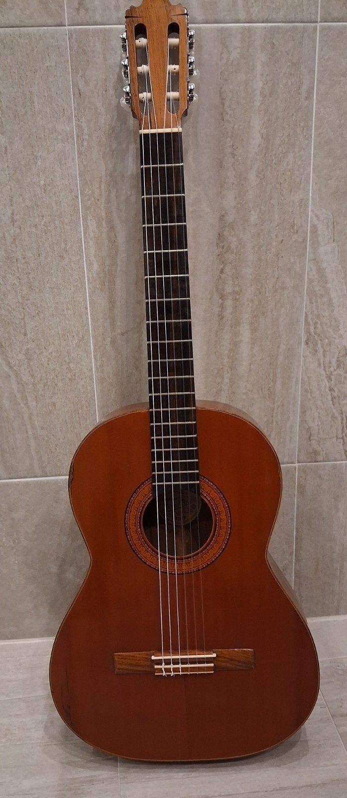 Vintage Spaanse gitaar Manuel Velasco jaren 70-80, Ophalen, Gebruikt, Klassieke of Spaanse gitaar