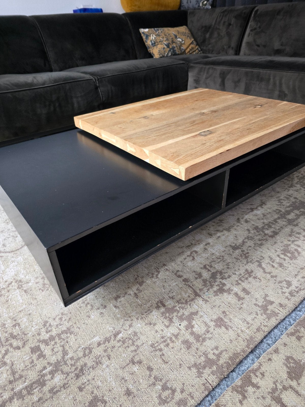 Tafel op wielen rechthoek, Ophalen of Verzenden, Rechthoekig, 50 tot 100 cm