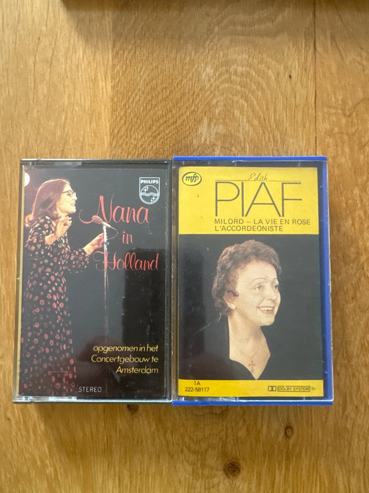 2 Cassettebandjes: Nana in Holland & Edith Piaf, Ophalen, Gebruikt, 2 t/m 25 bandjes, Voorbespeeld