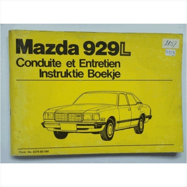 Mazda 929 Instructieboekje 1979 #1 Nederlands Frans, Ophalen of Verzenden