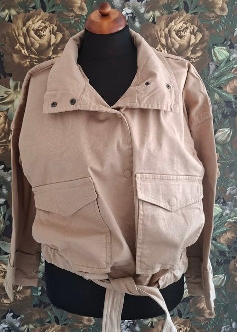 Beige bruin Bomber parka zomer jas jack maat 50 nieuw, Kleding | Dames, Jassen | Zomer, Bonprix, Beige, Maat 46/48 (XL) of groter
