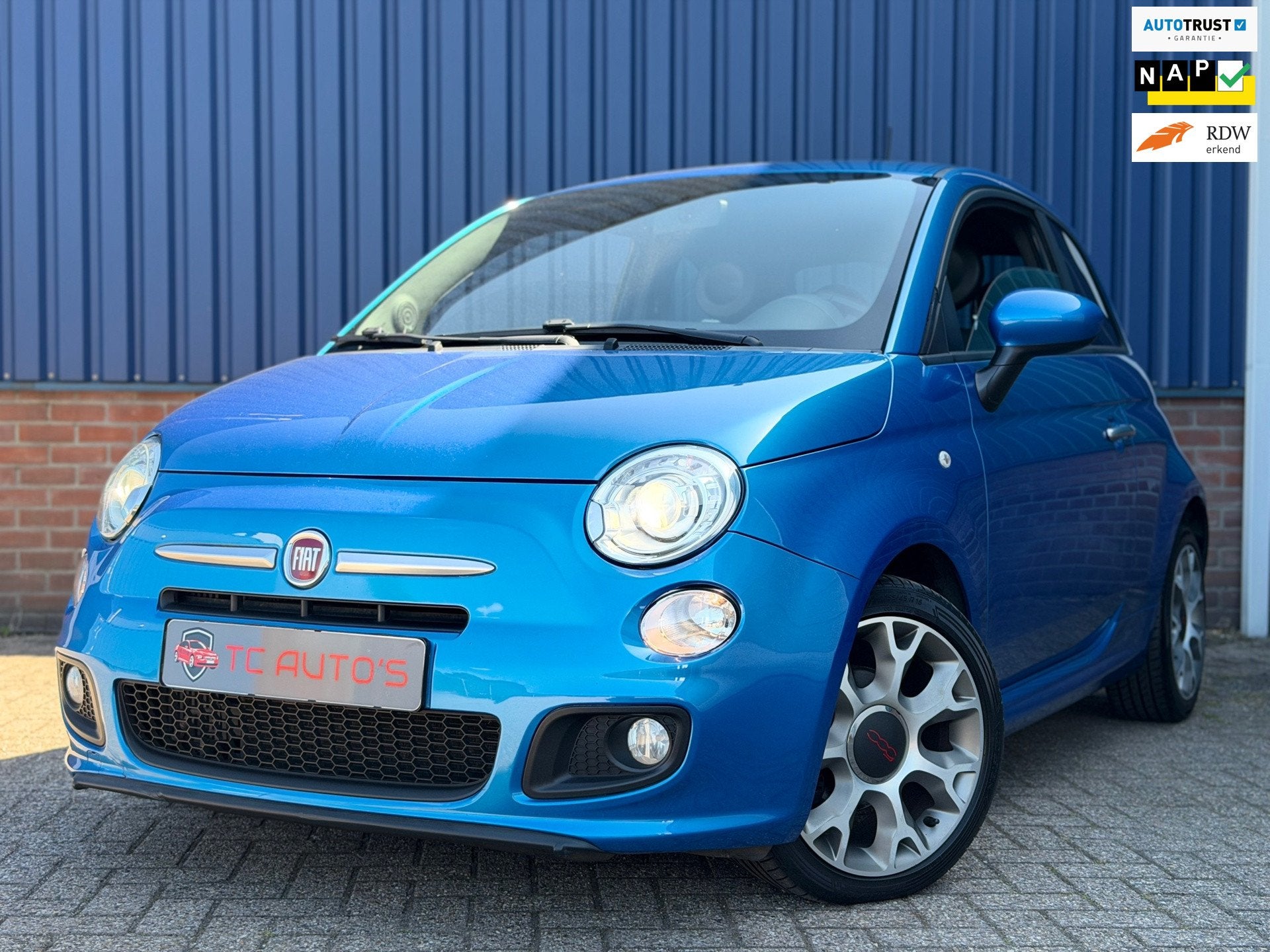 Fiat 500 0.9 TwinAir Turbo 500S 1e Eigenaar, Clima airco, Xe, Voorwielaandrijving, Gebruikt, Leder en Stof, 905 kg