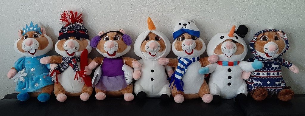 7 AH hamster knuffels winter, Albert Heijn, Verzenden
