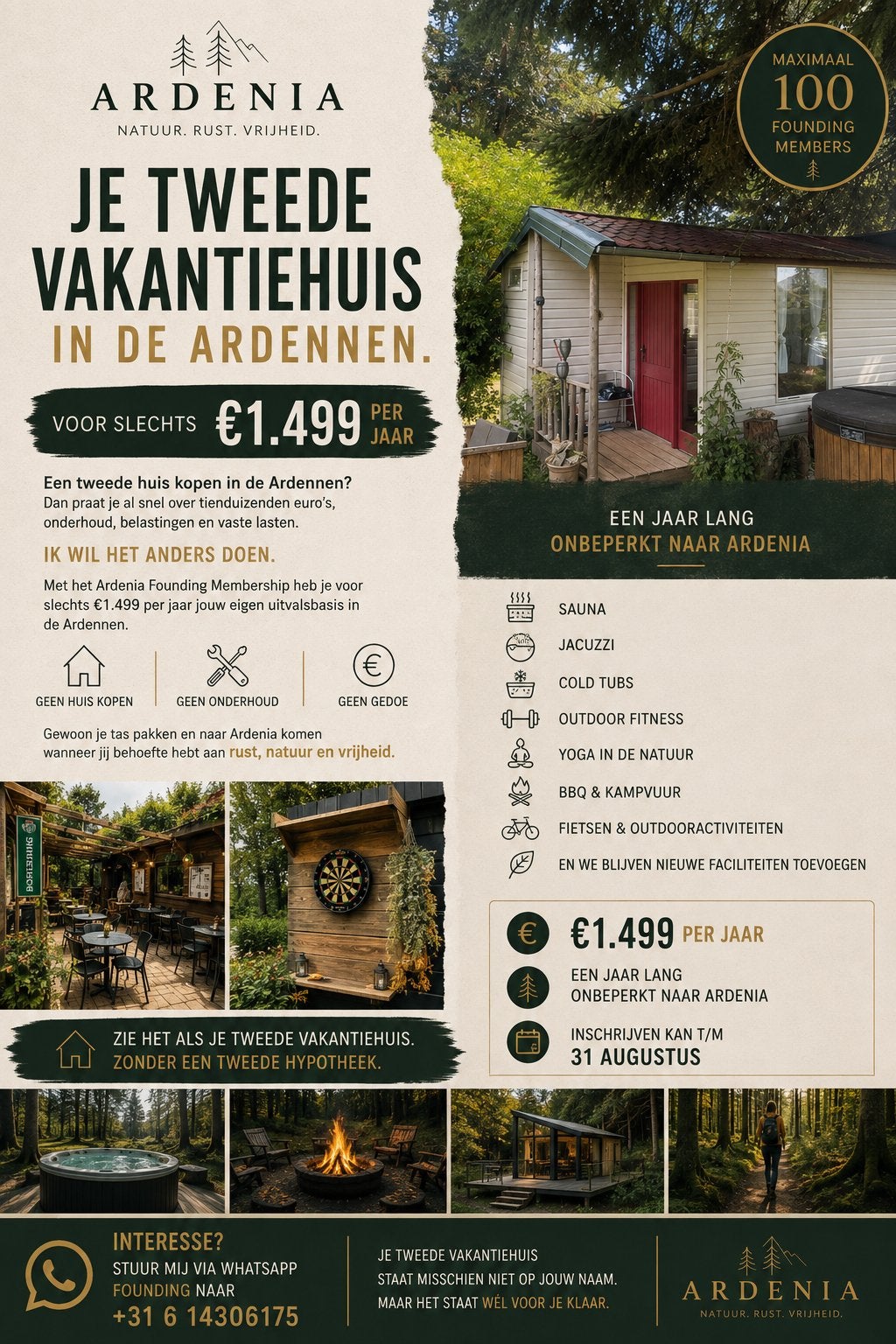 Camping plek in de Ardennen