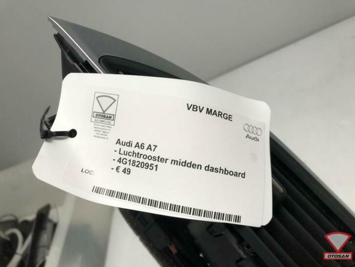 audi a6 a7 4g luchtrooster midden dashboard 4g1820951, Auto-onderdelen, Gebruikt, AUDI AG, Auto-Union-Strasse 1
85045  Ingolstadt, DE