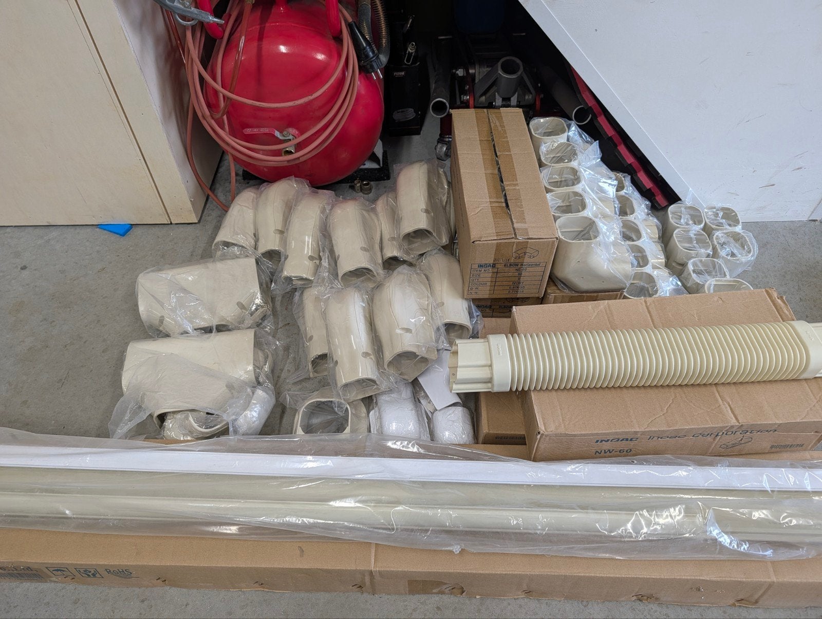 Lot INOAC Kabelgoot 60 voor Airco - Pergamon/Ivory, Ophalen, Nieuw