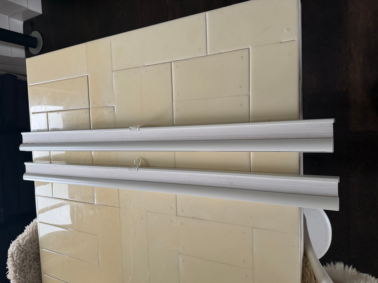 IKEA Hopvalls plissé gordijn wit 120x15o cm-2x, Huis en Inrichting, Ophalen, Gebruikt, Wit