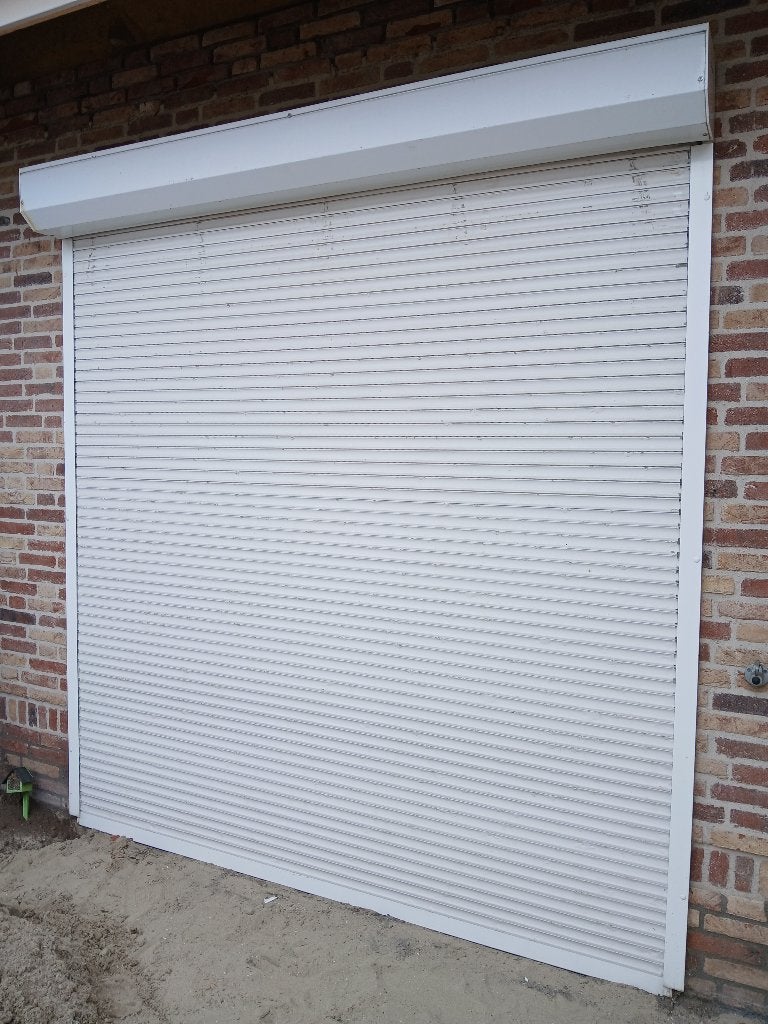 Elektrisch rolluik!, Doe-het-zelf en Verbouw, Rolluiken, Gebruikt, 200 cm of meer, Wit, Ophalen of Verzenden
