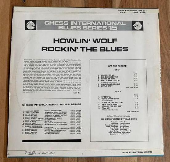 ✅ Howlin Wolf - Rockin The Blues 1967 USA - Chess Vinyl LP, Cd's en Dvd's, Vinyl | Jazz en Blues, 1960 tot 1980, Ophalen of Verzenden