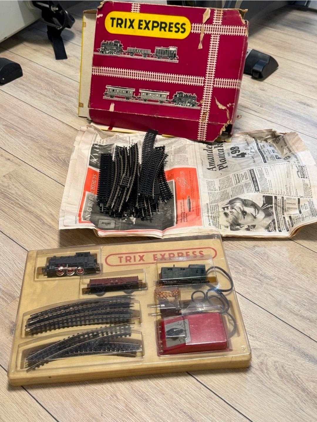 Trix Express Treinset met locomotieven en rails, Ophalen, Gelijkstroom, Trix, Analoog