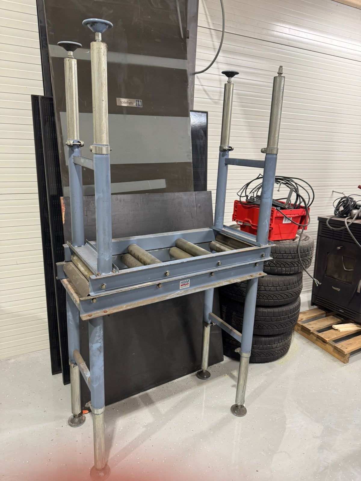 Rollebaan voor zaagmachine, Ophalen of Verzenden, Zo goed als nieuw, Afkortzaag, 30 tot 70 mm