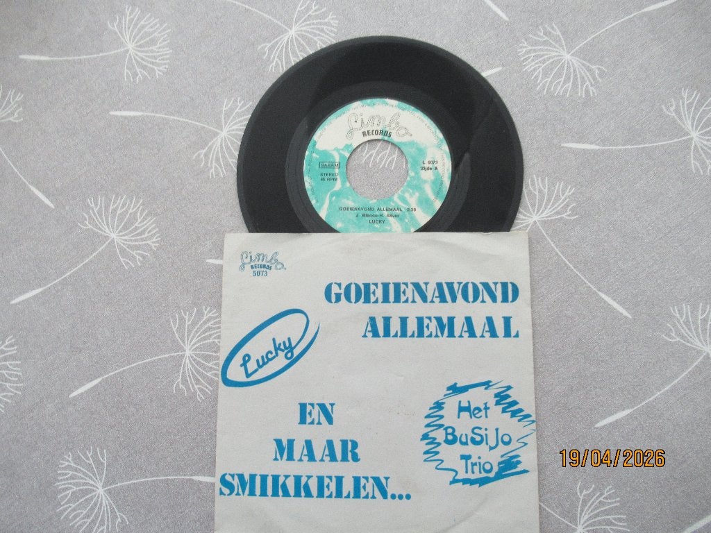 Het Busijo Trio       Goeienavond Allemaal, Originele persing, 7 inch, Ophalen of Verzenden, Zo goed als nieuw