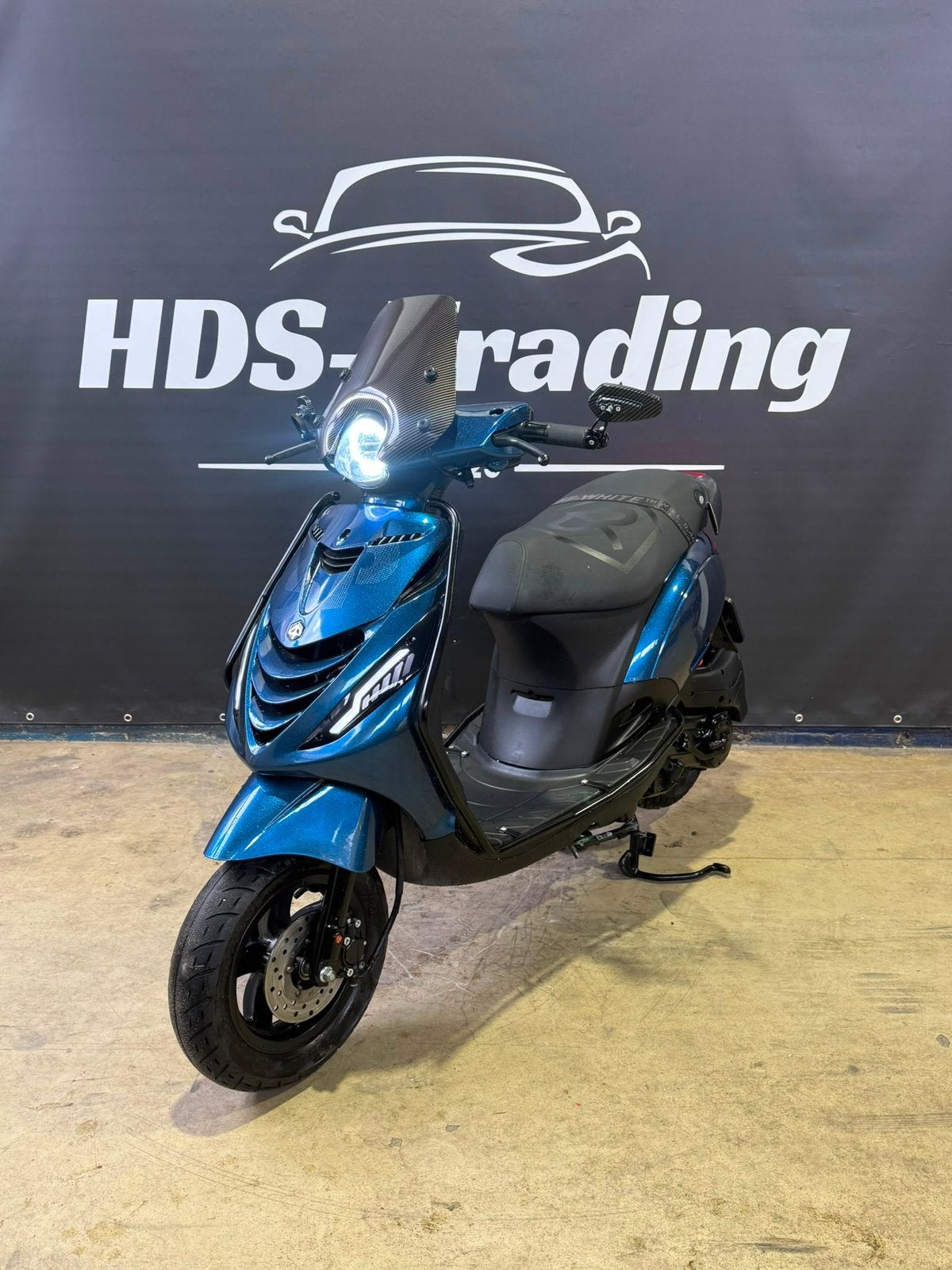Piaggio Zip 2016 Brom 80cc Diamond Blue Full Option Angel, Fietsen en Brommers, Scooters | Piaggio, Zo goed als nieuw, Zip, Maximaal 45 km/u