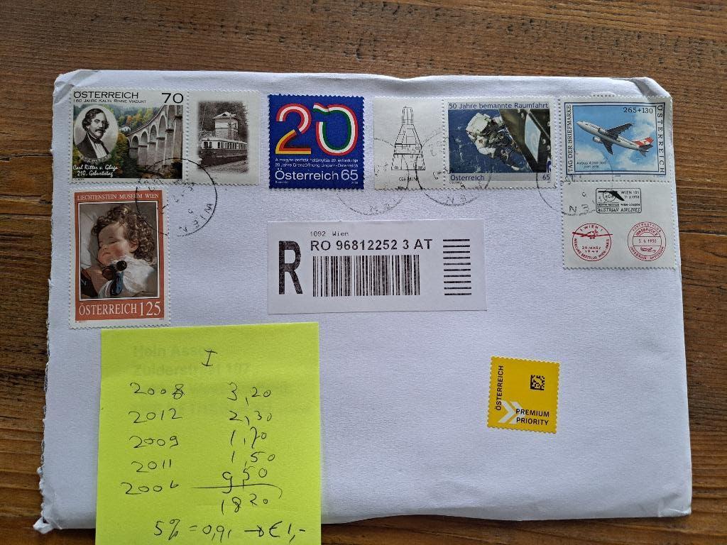 Oostenrijk - brief, Postzegels en Munten, Ophalen of Verzenden, Gestempeld