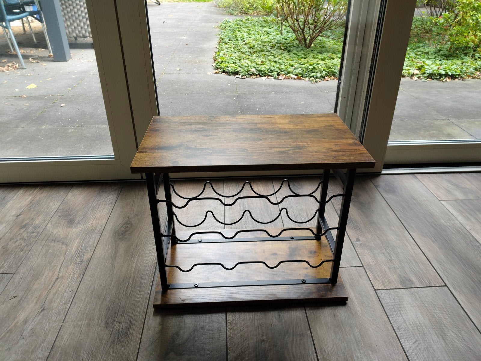 Wijnrek met decoratieplank - Zo goed als nieuw, Huis en Inrichting, Ophalen
