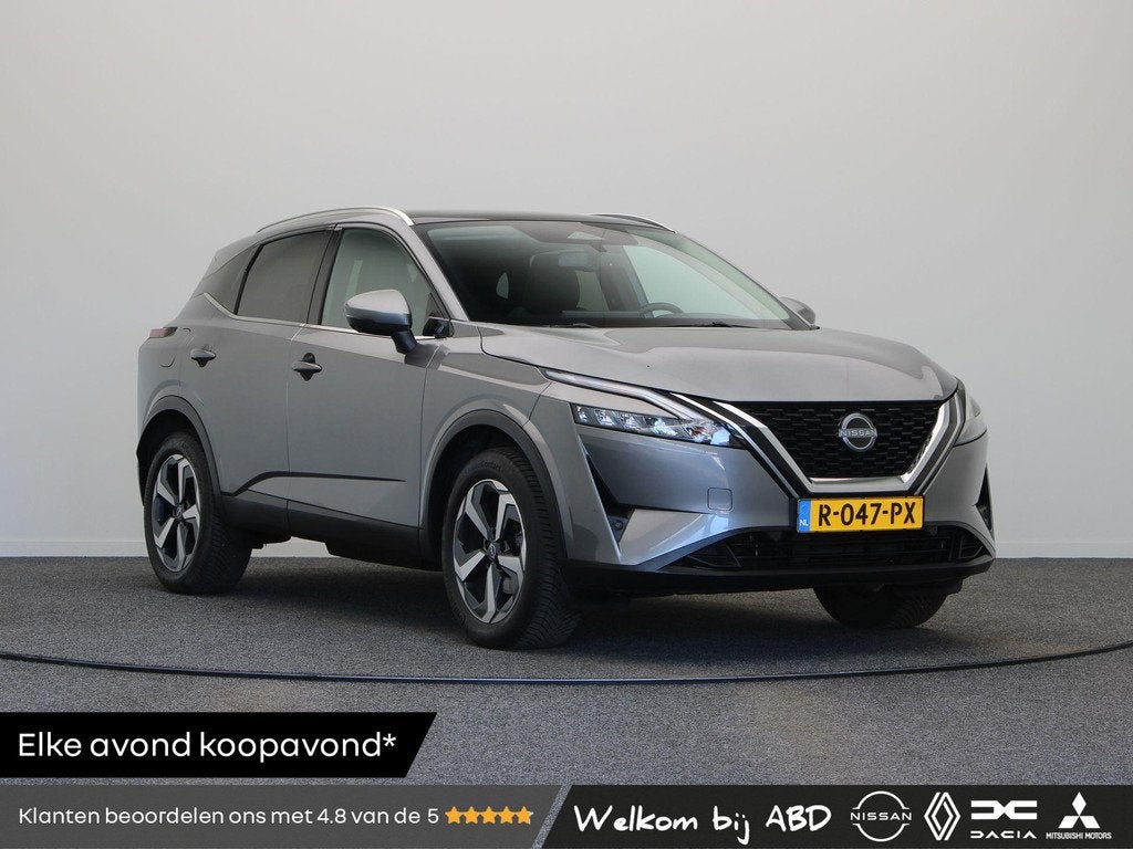 Nissan Qashqai 1.3 MHEV N-Connecta | Trekhaak | Panoramadak, Auto's, Nissan, Bedrijf, Te koop, Qashqai, 360° camera, ABS, Achteruitrijcamera