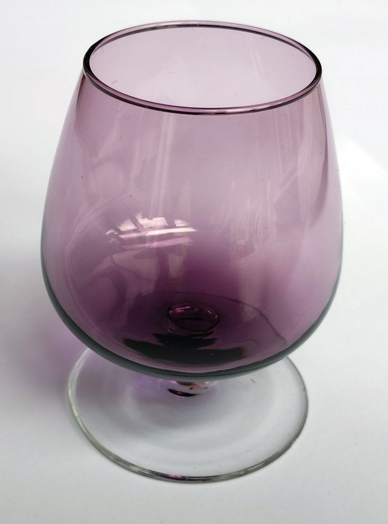 Carnaval glas Maastricht – 1 cognacglas K9 amethist, Ophalen of Verzenden