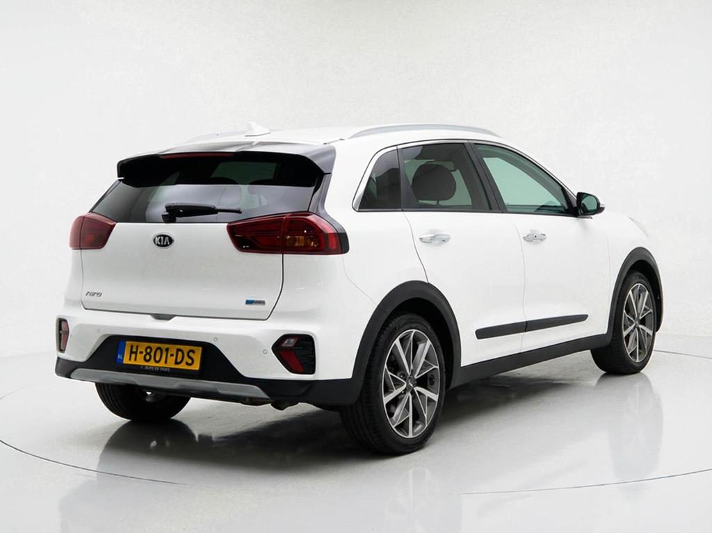 Kia Niro 1.6 GDi Hybrid Automaat DynamicPlusLine | Half Lede, Adaptive Cruise Control, Gebruikt, Leder en Stof, Wit