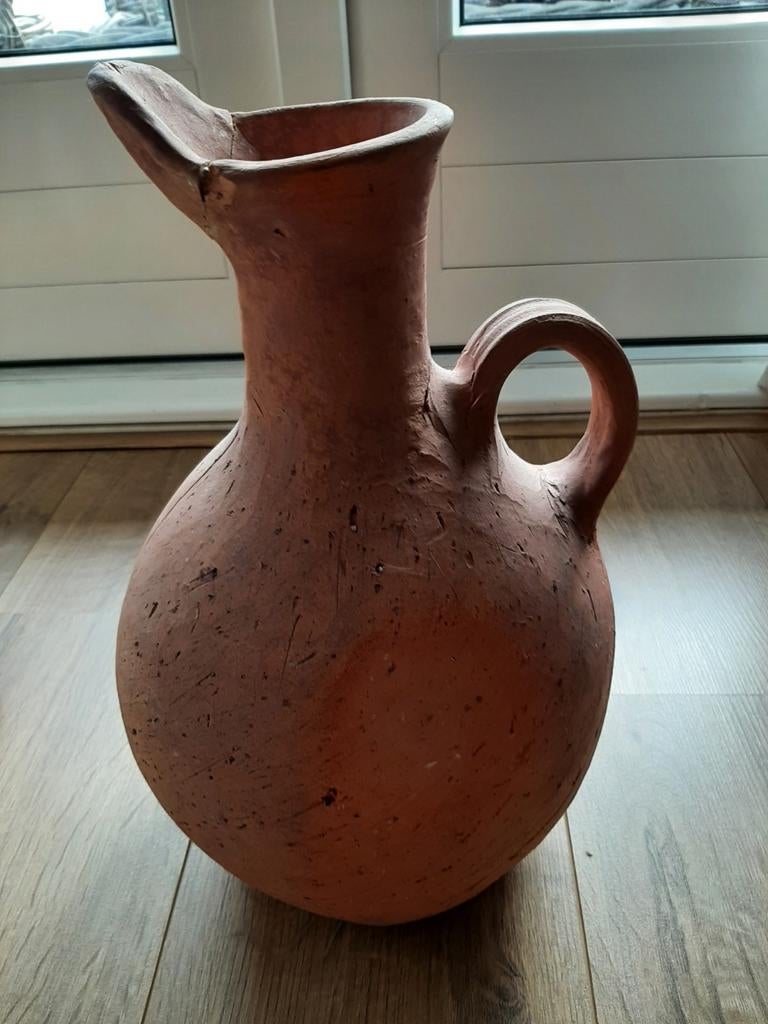 Decoratieve Terracotta Kruik - Rustieke Stijl, Ophalen of Verzenden