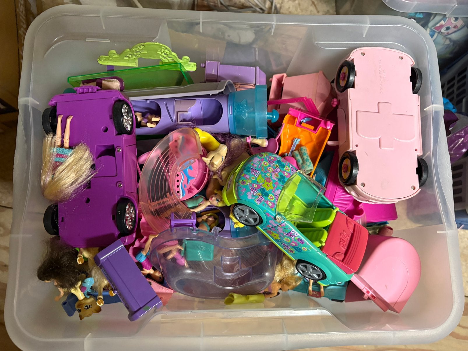 Polly pocket, Ophalen, Gebruikt