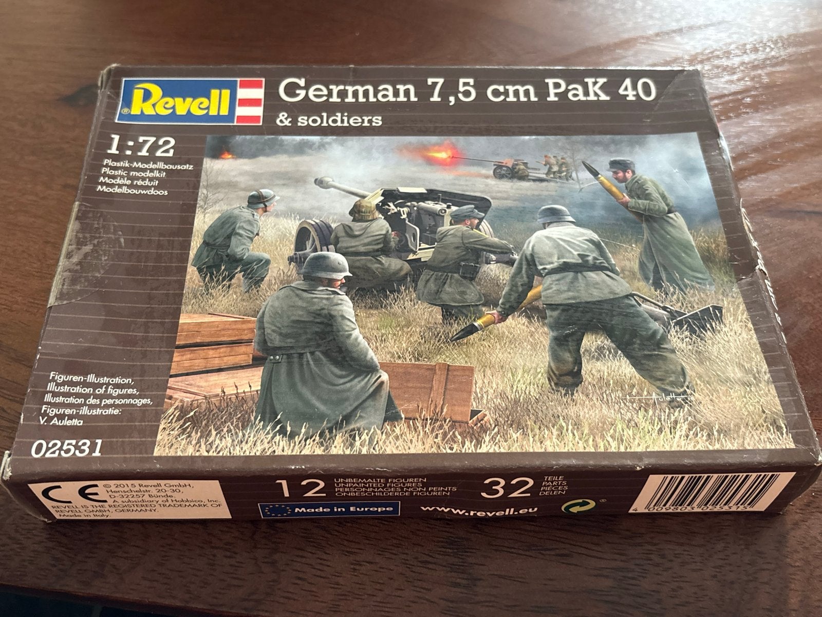 Revell German 7,5 cm PaK 40 & soldaten modelbouwdoos, Hobby en Vrije tijd, 1:50 of kleiner, Revell, Overige typen, Nieuw