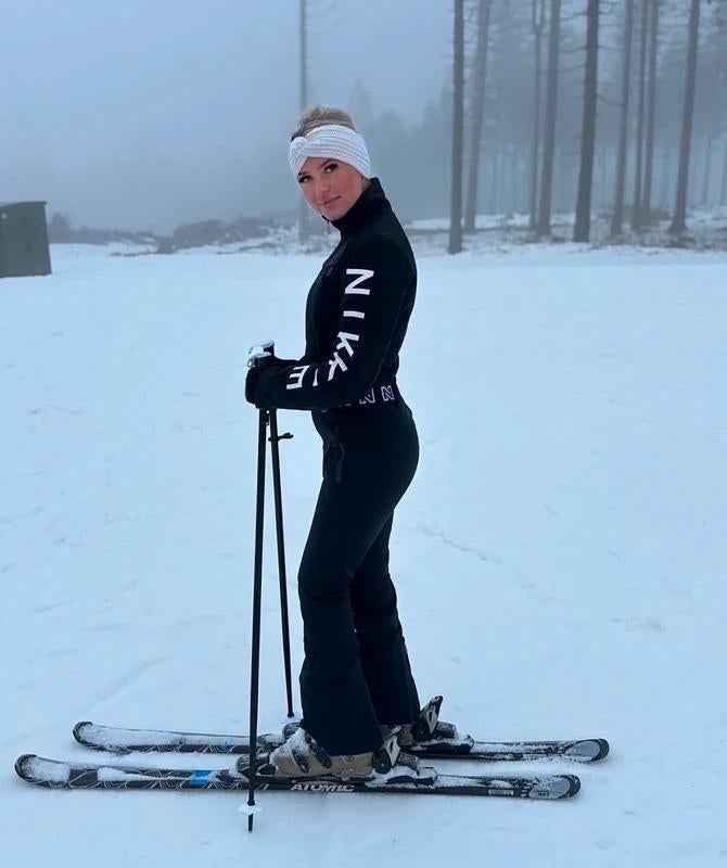 Nikkie Zwart Skipak Jumpsuit XXS/32 - Softshell Slim Fit, Kleding | Dames, Wintersportkleding, Ophalen of Verzenden, Zo goed als nieuw
