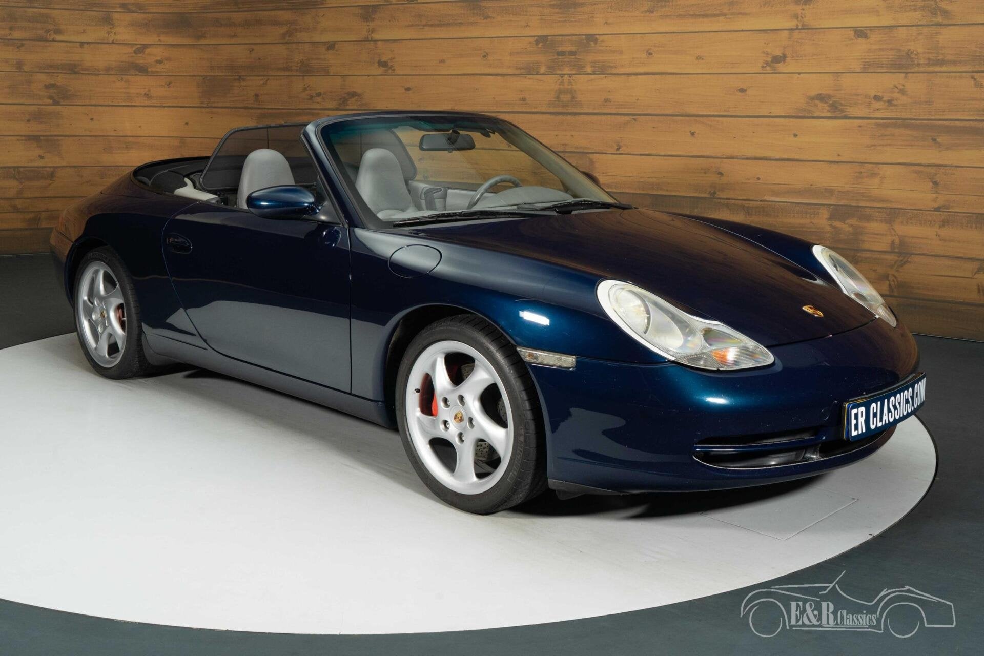Porsche 911 Carrera Cabriolet | 1999, Auto's, Automaat, Achterwielaandrijving, Blauw, Leder