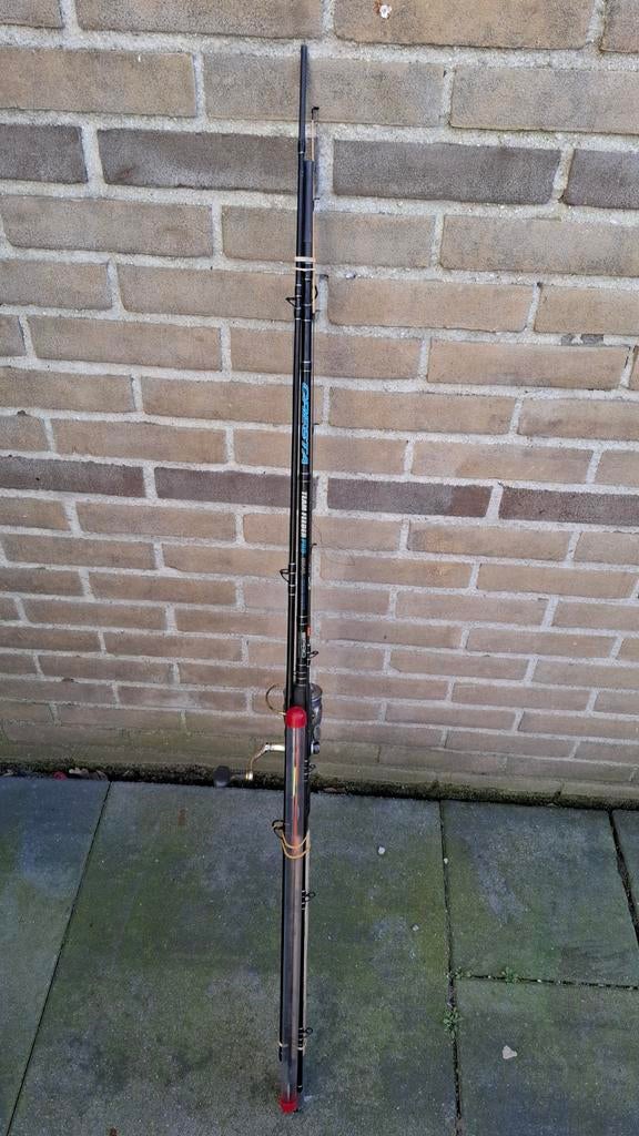 Spro Cresta team feeder 3.60 m. + Spro bleu arc molen, Ophalen, Gebruikt, Werphengel