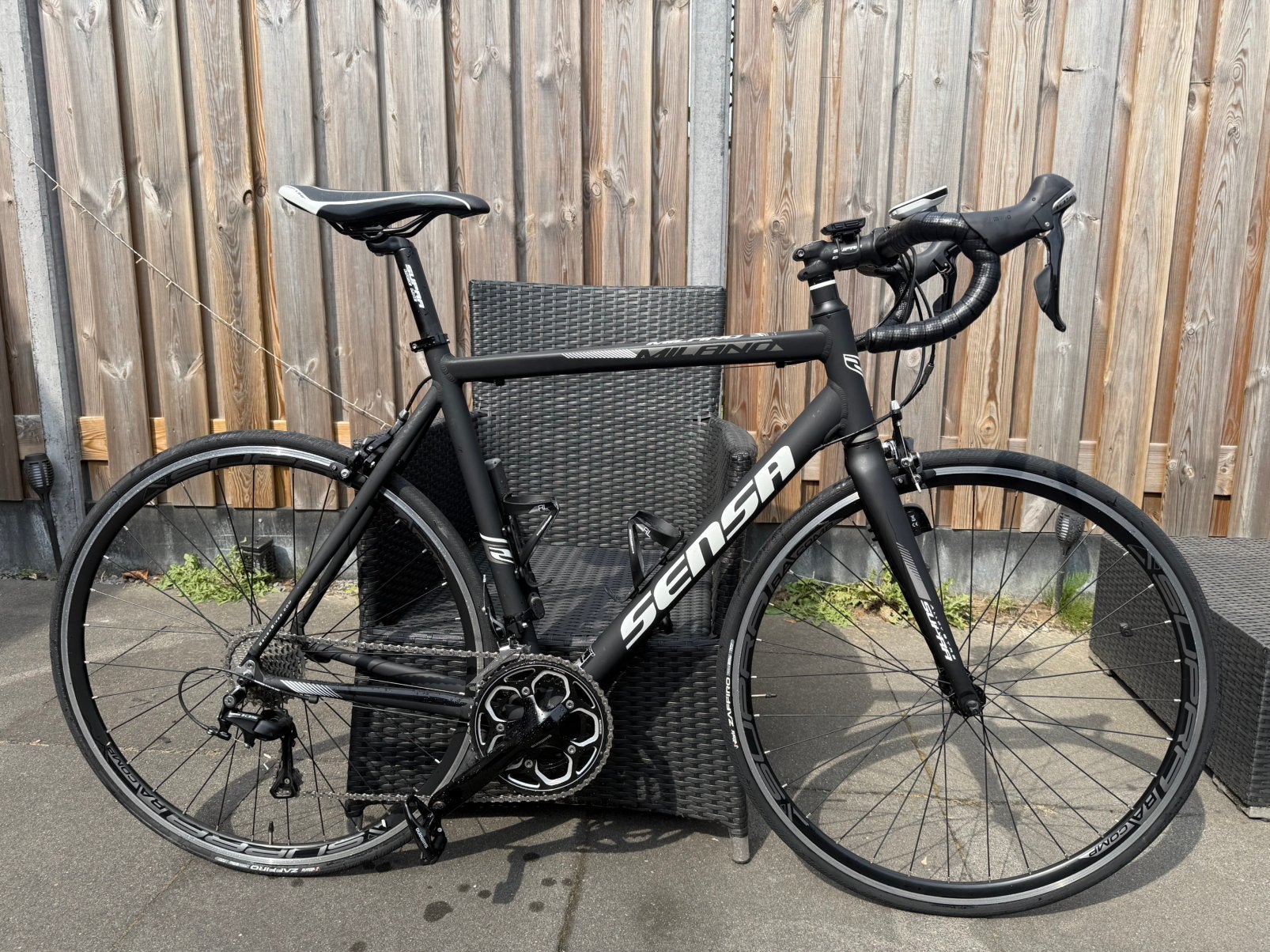 Sensa Milano 56cm Shimano 105 + Garmin 820 edge navi, Velgrem, Meer dan 20 versnellingen, 53 tot 57 cm, Ophalen
