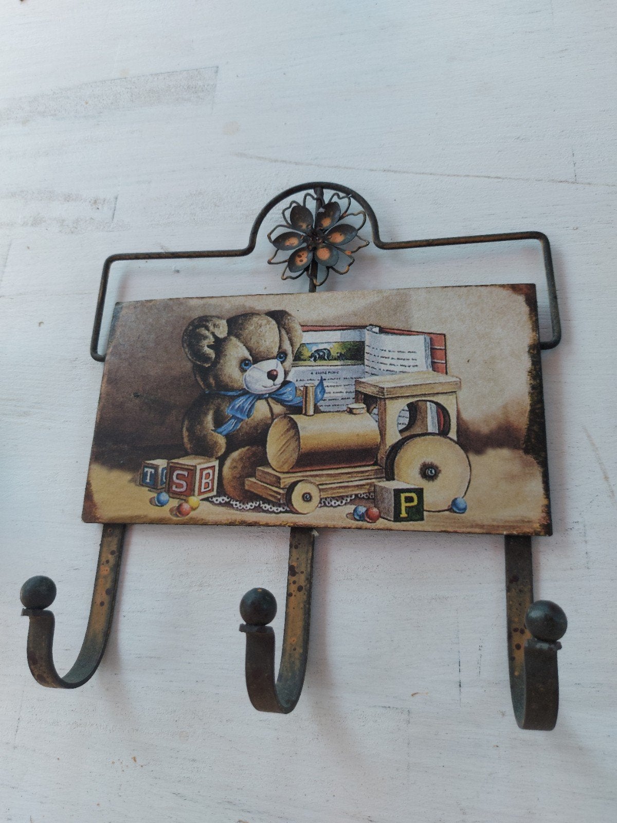 Kapstok beren kinderkamer cadeau, Huis en Inrichting, Woonaccessoires | Kapstokken, Wandkapstok, Nieuw, Ophalen of Verzenden, Minder dan 100 cm