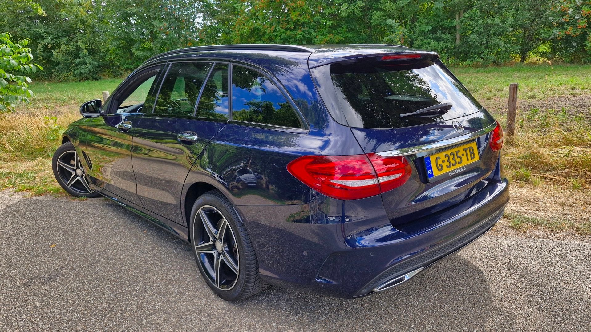 Mercedes-Benz C-klasse Estate 250 CDI 4MATIC Prestige Automa, Auto's, Automaat, 4 cilinders, Blauw, Leder
