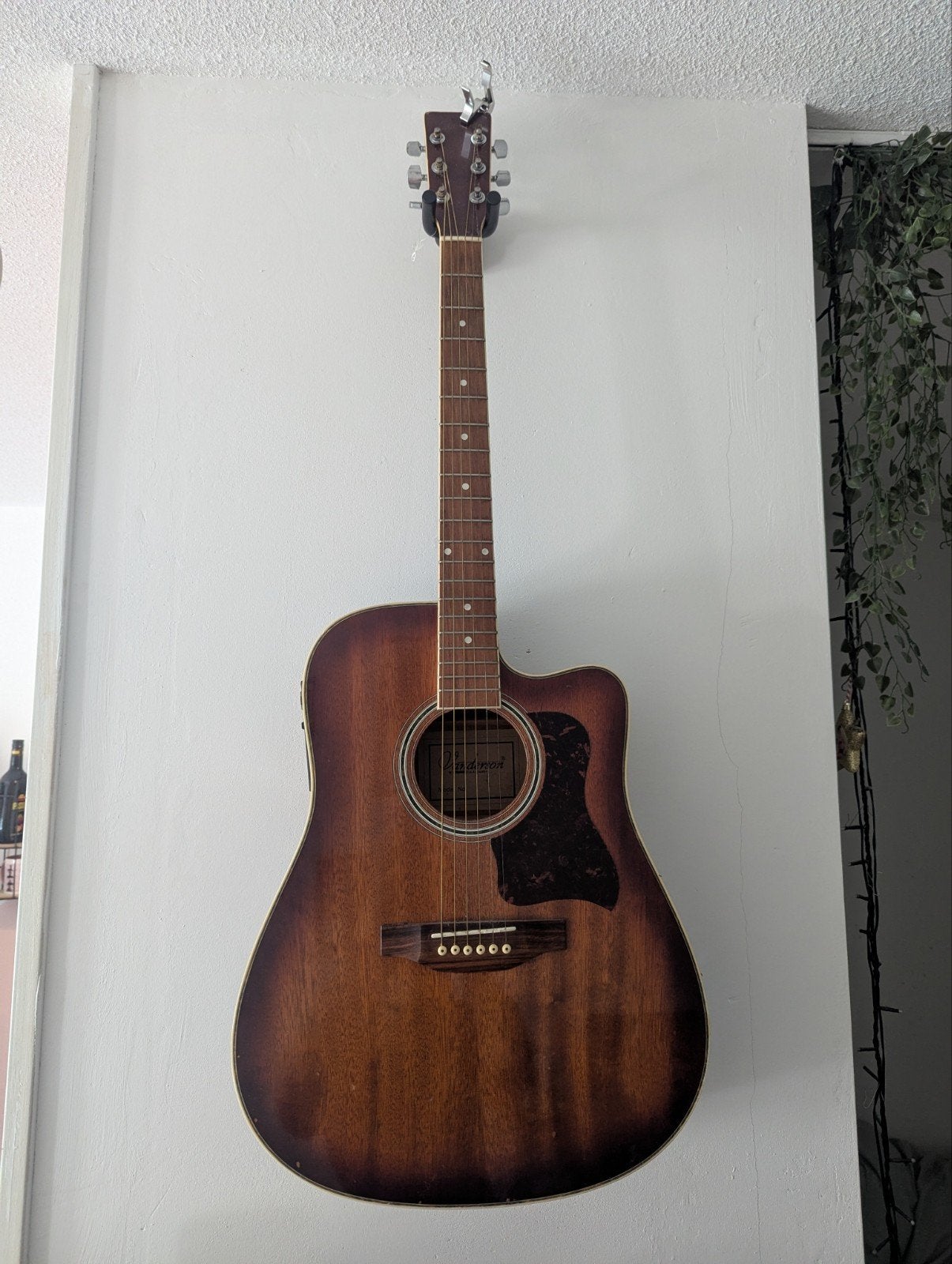 Vanderson (Vinnie) Western gitaar semi akoestisch, Muziek en Instrumenten, Ophalen, Gebruikt, Western- of Steelstringgitaar, Met (piezo-)element