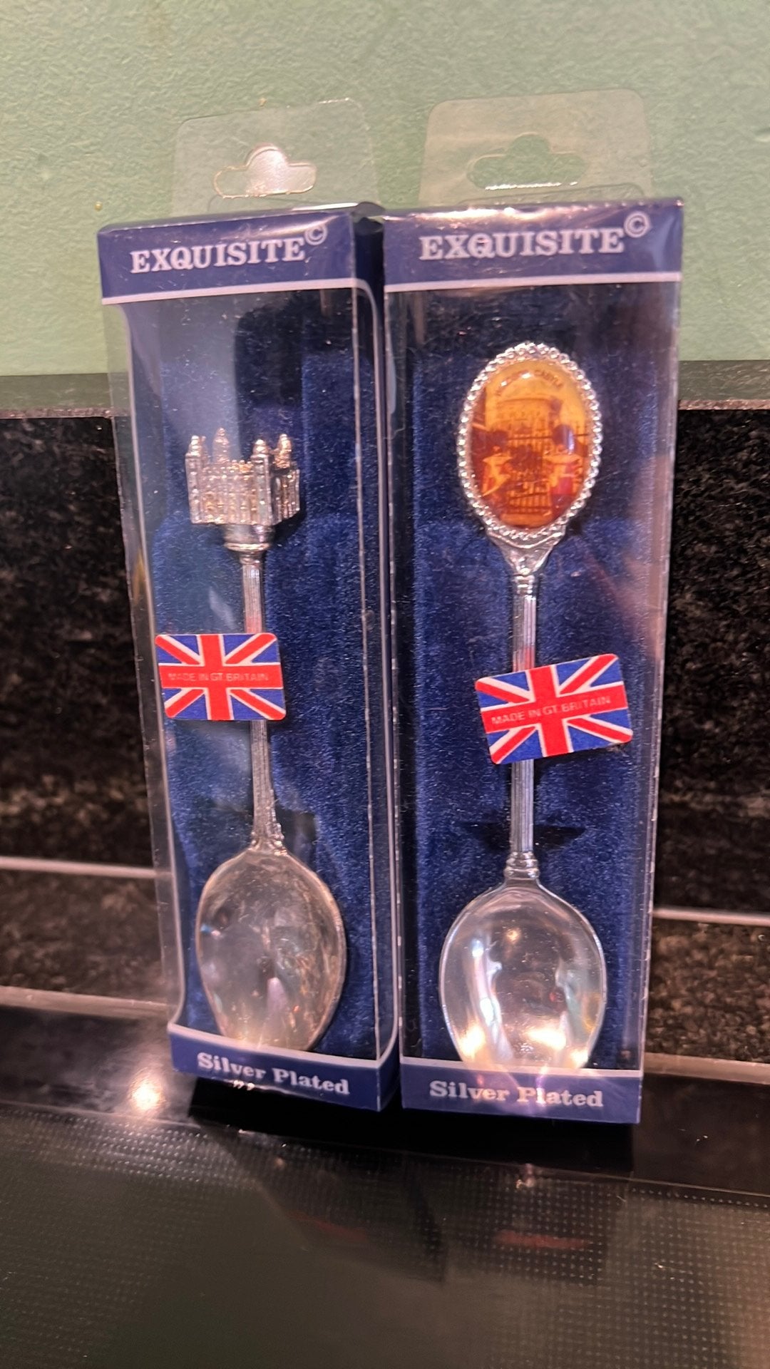 Laatste kans! Set: Verzamelaar Theelepels verzilverd Londen, Ophalen of Verzenden, Zo goed als nieuw, Rvs of Chroom