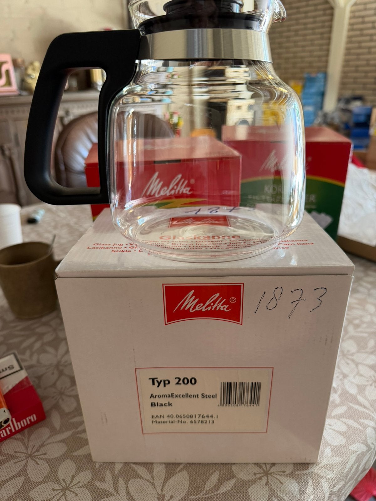 Glazen koffiepotten melitta nieuw verschillende modellen, Ophalen, Zo goed als nieuw, Koffiemachine