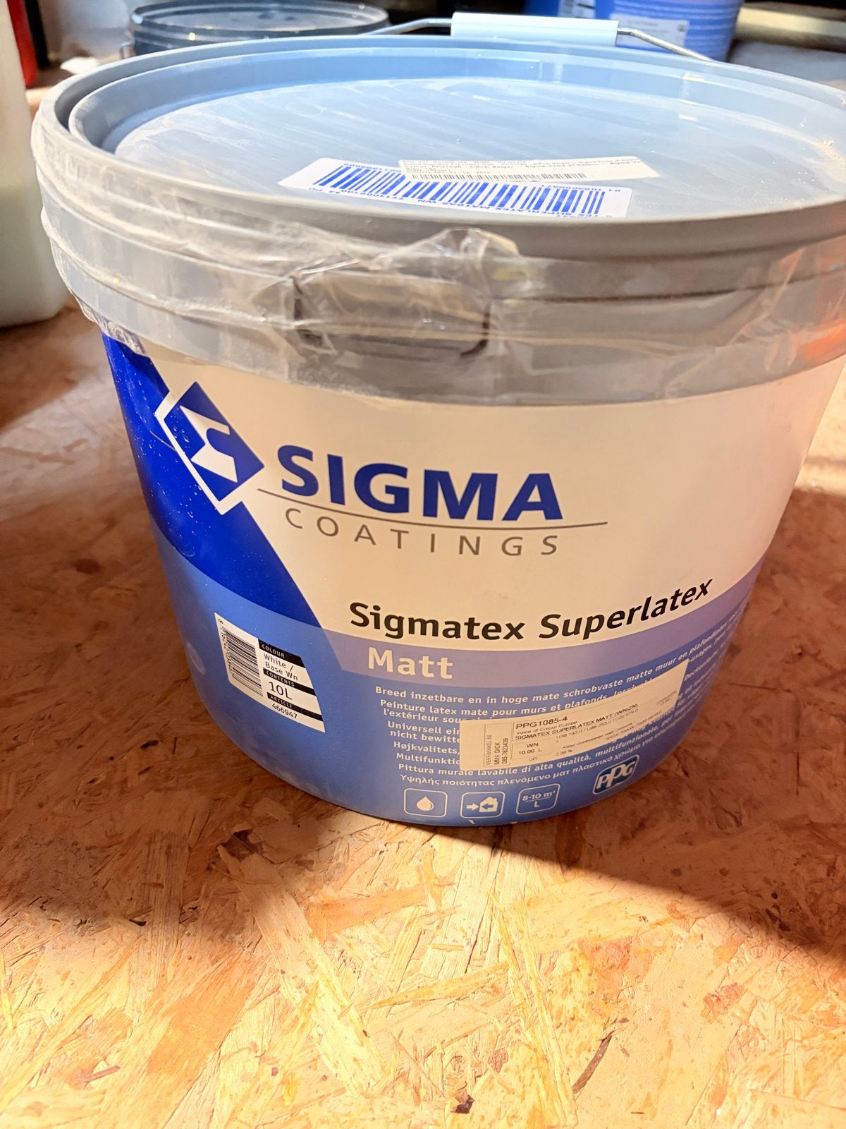 Sigma Sigmatex Superlatex Matt - PPG1085-4 (Best Beige), Ophalen, Beige, Nieuw, Verf