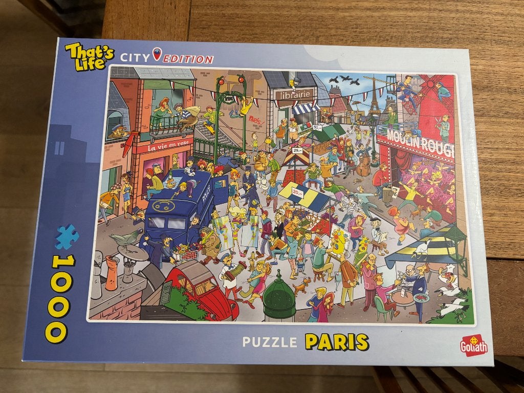 That’s life 1000 puzzel paris, Ophalen of Verzenden, 500 t/m 1500 stukjes, Zo goed als nieuw