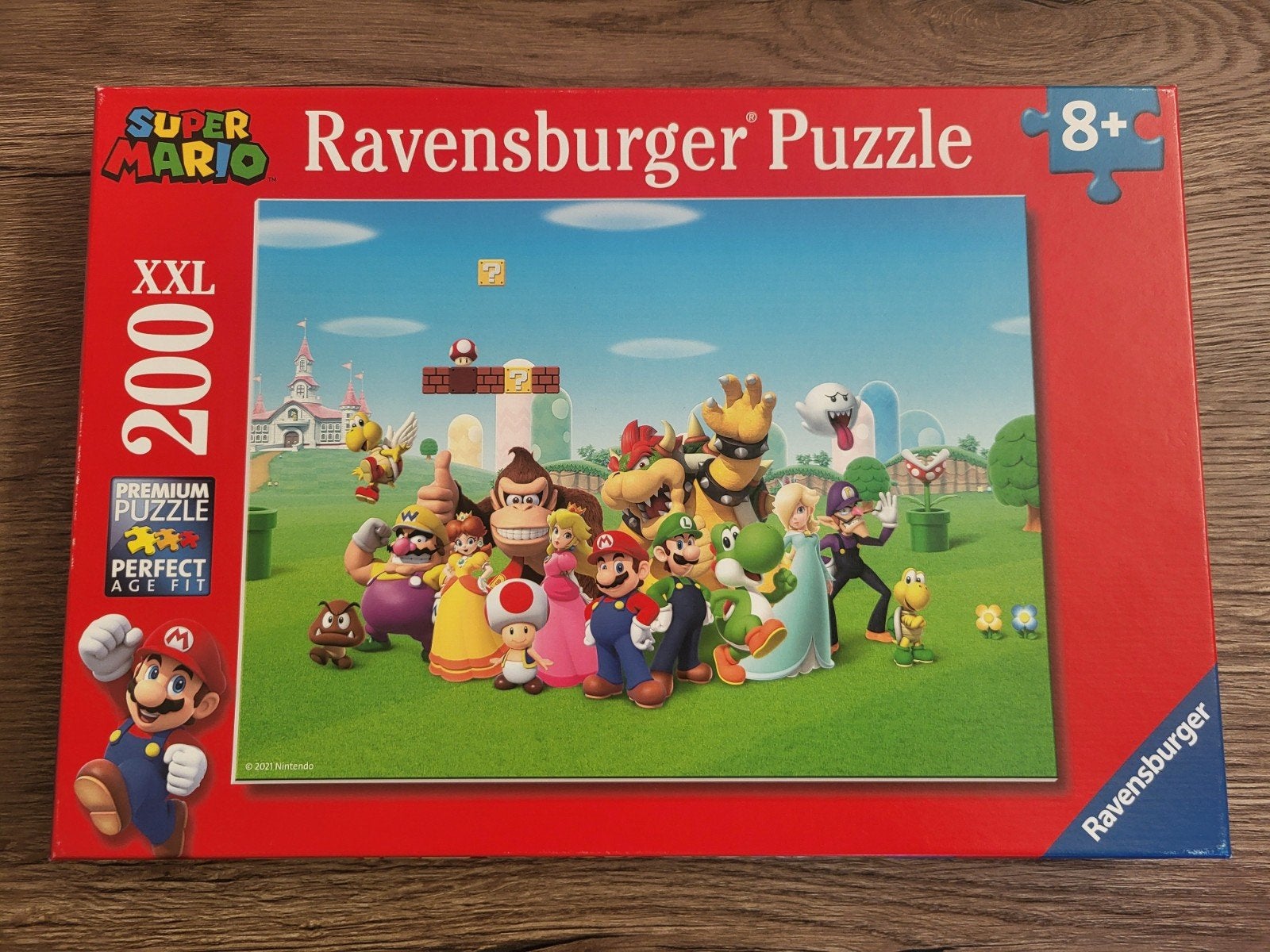 Super Mario puzzel 200 stukjes, Ophalen of Verzenden, Meer dan 50 stukjes, Zo goed als nieuw, 6 jaar of ouder