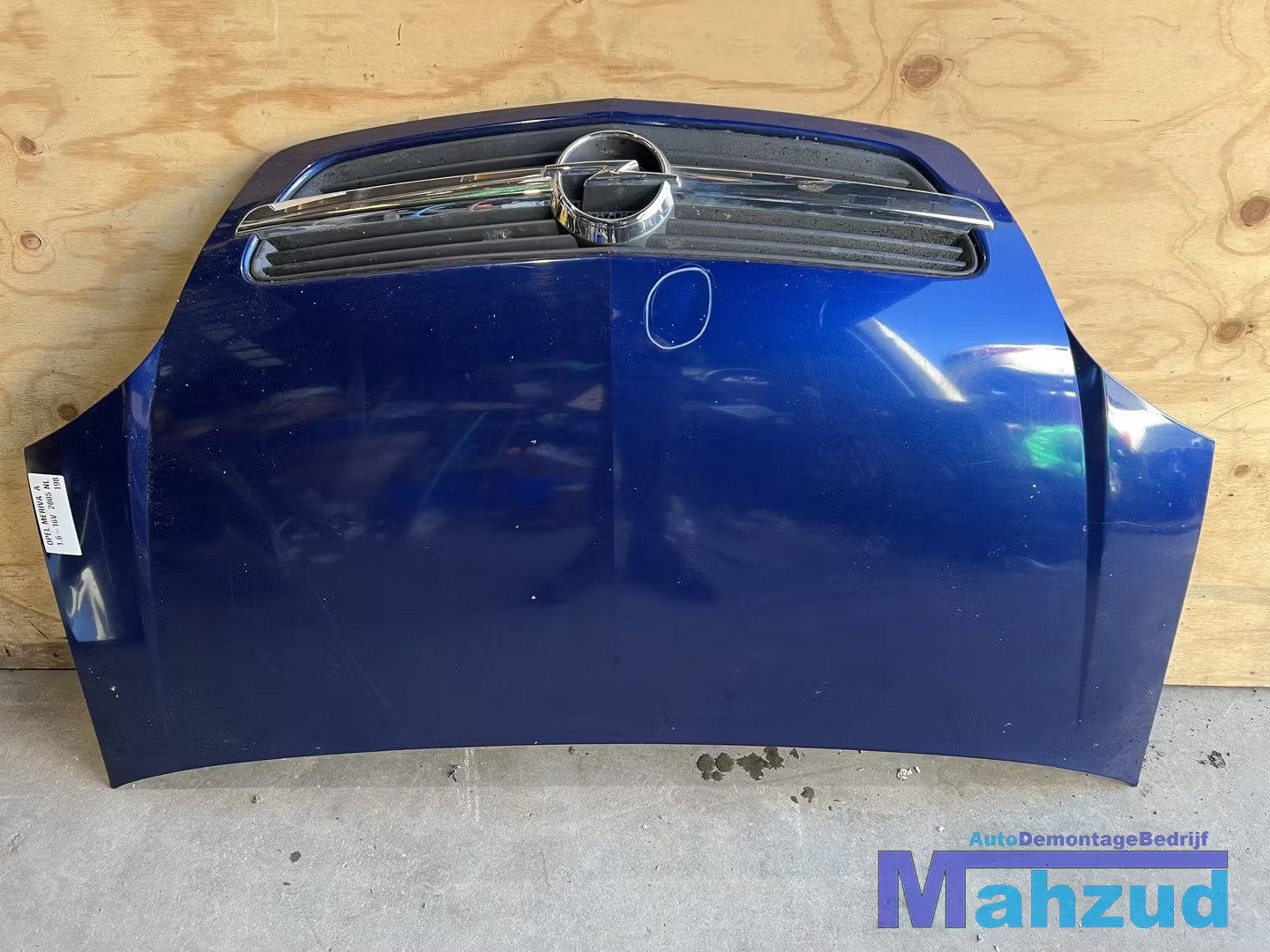 OPEL MERIVA A Z21B Blauw motorkap 2003-2010, Gebruikt, Opel Automobile GmbH, Ophalen of Verzenden, Kontakt@opel-infoservice.de