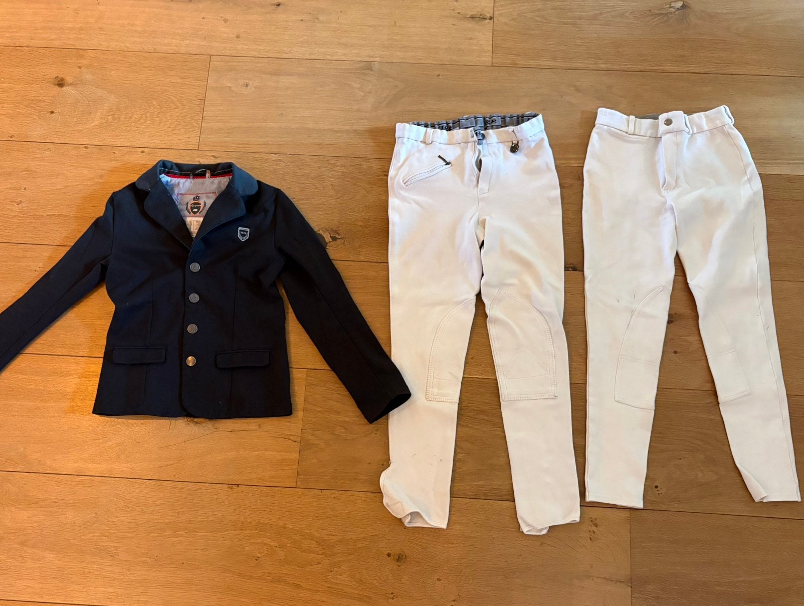 Wedstrijdkleding paardrijden 134/ 140/ 152, Ophalen of Verzenden, Gedragen, Overige maten, Zwart